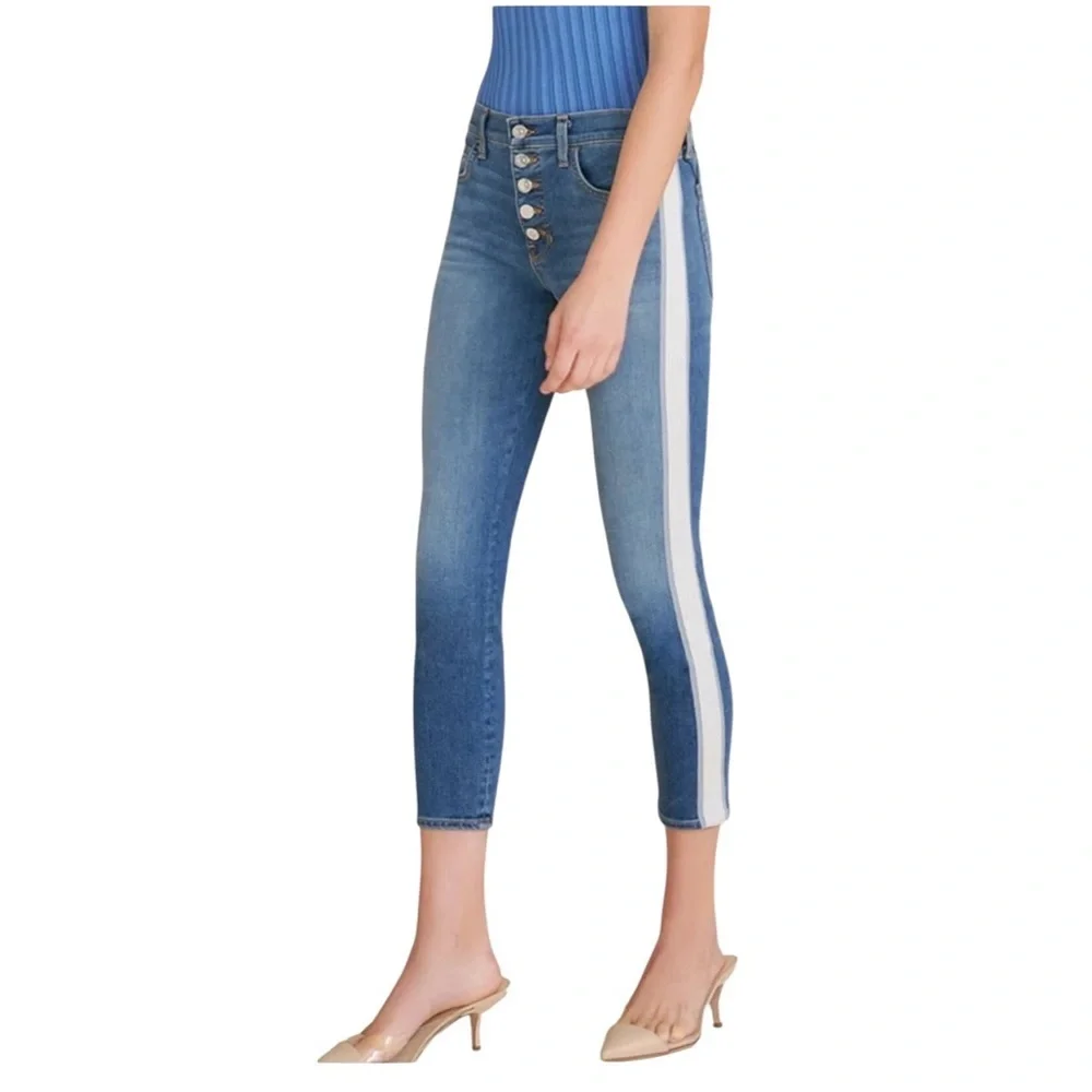 Veronica Beard Debbie High-Rise Skinny Jeans – Beacon Wash